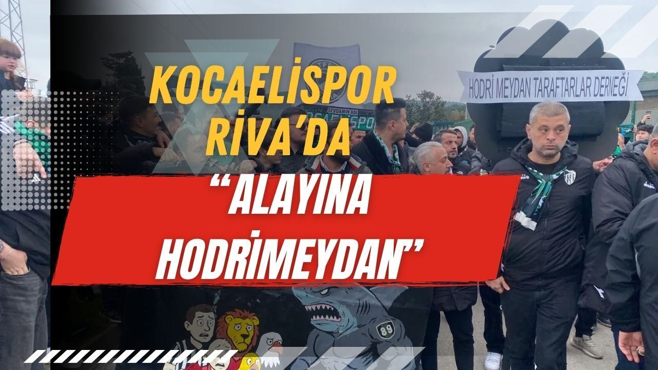 Riva’da dikkat çeken eylem: “Alayına Hodri Meydan” sloganlarıyla protesto