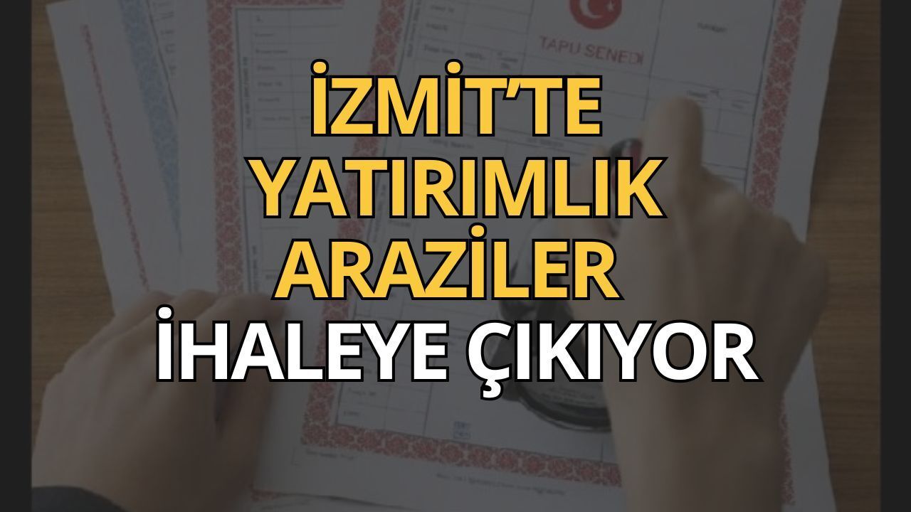İzmit’te Mahkemeden Satılık 5 Tarla: Milyonluk Araziler İhaleye Çıkıyor
