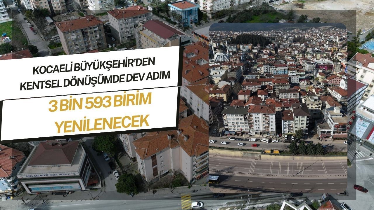 Kocaeli Büyükşehir’den Kentsel Dönüşümde Dev Adım: 3 Bin 593 Birim Yenilenecek