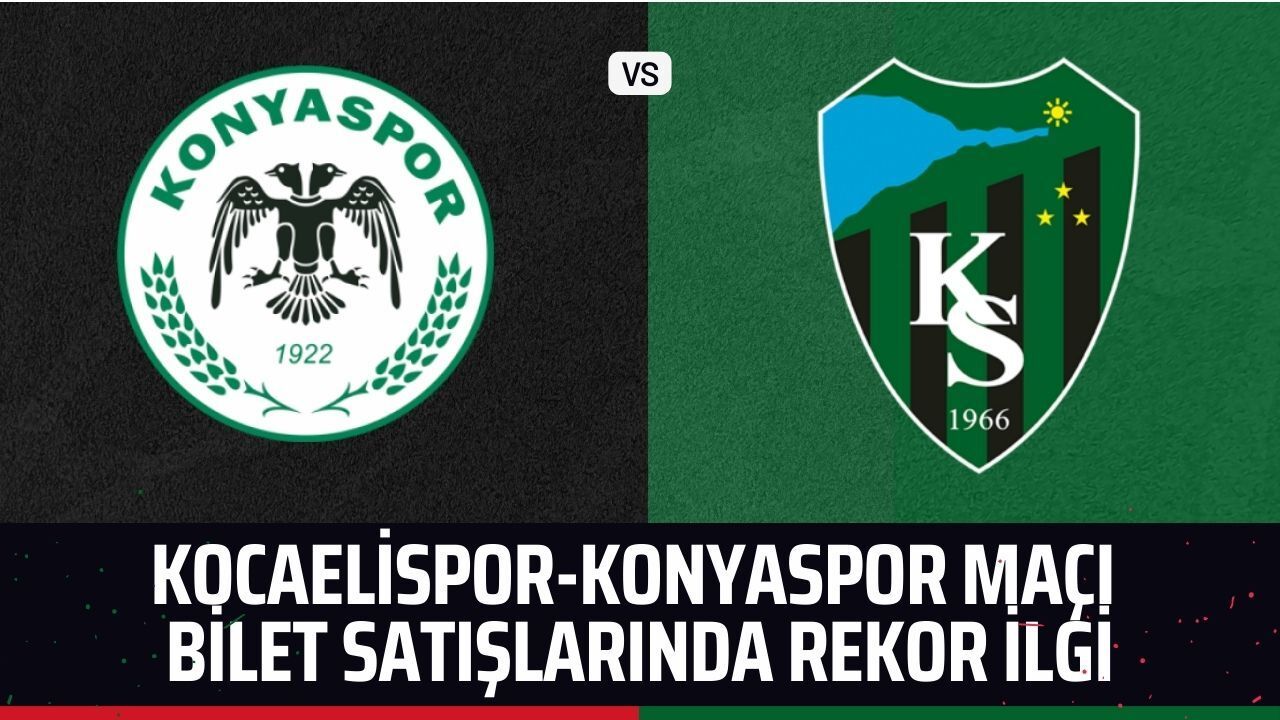 Kocaeli’de futbol coşkusu: Kocaelispor – Konyaspor maçına yoğun katılım