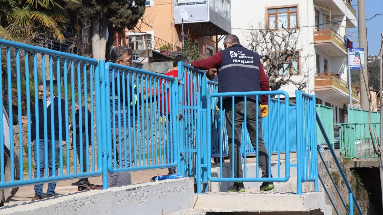 İzmit Belediyesi’nden Turgut Mahallesi’ne Taş Duvar Düzenlemesi