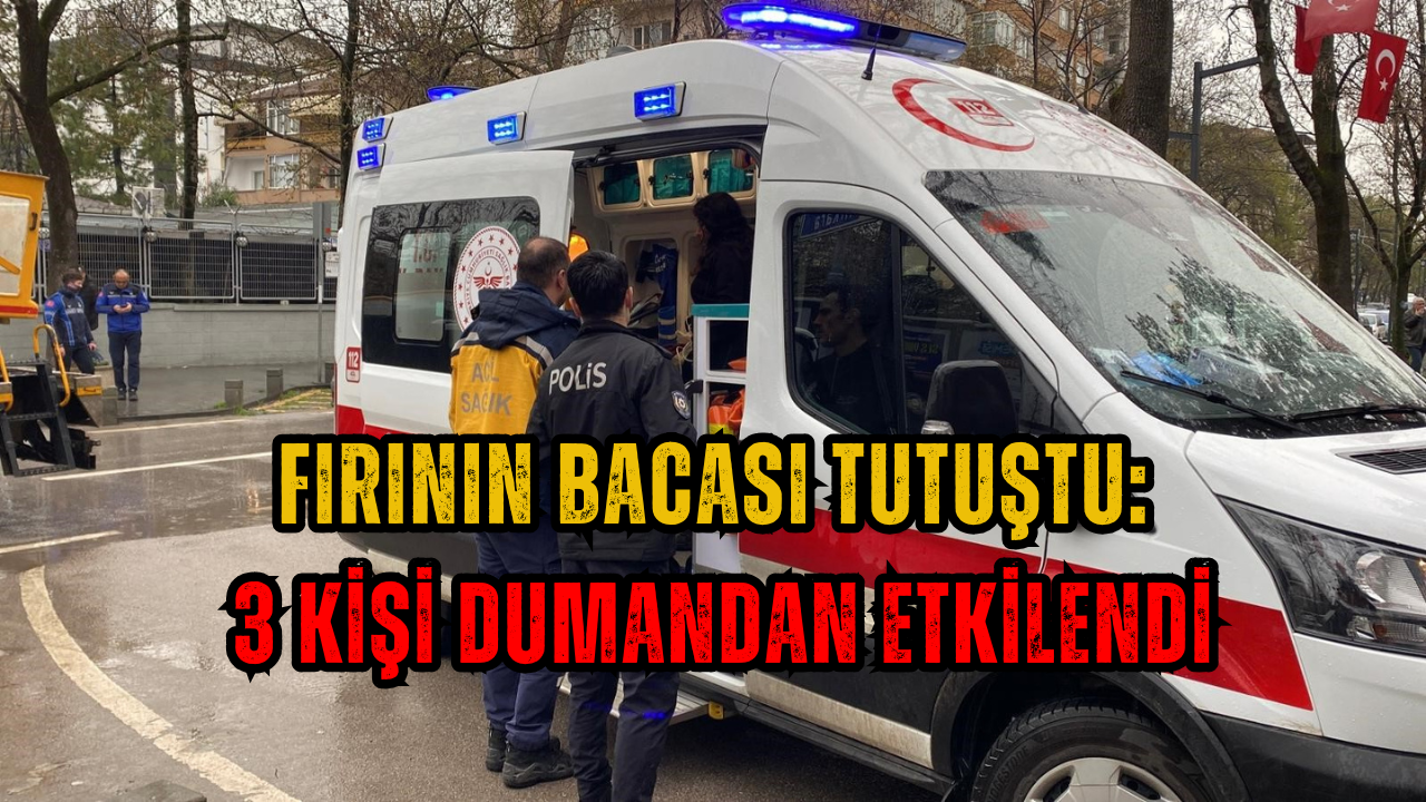 İzmit Çarşıda Fırının Bacası Tutuştu: 3 Kişi Dumandan Etkilendi