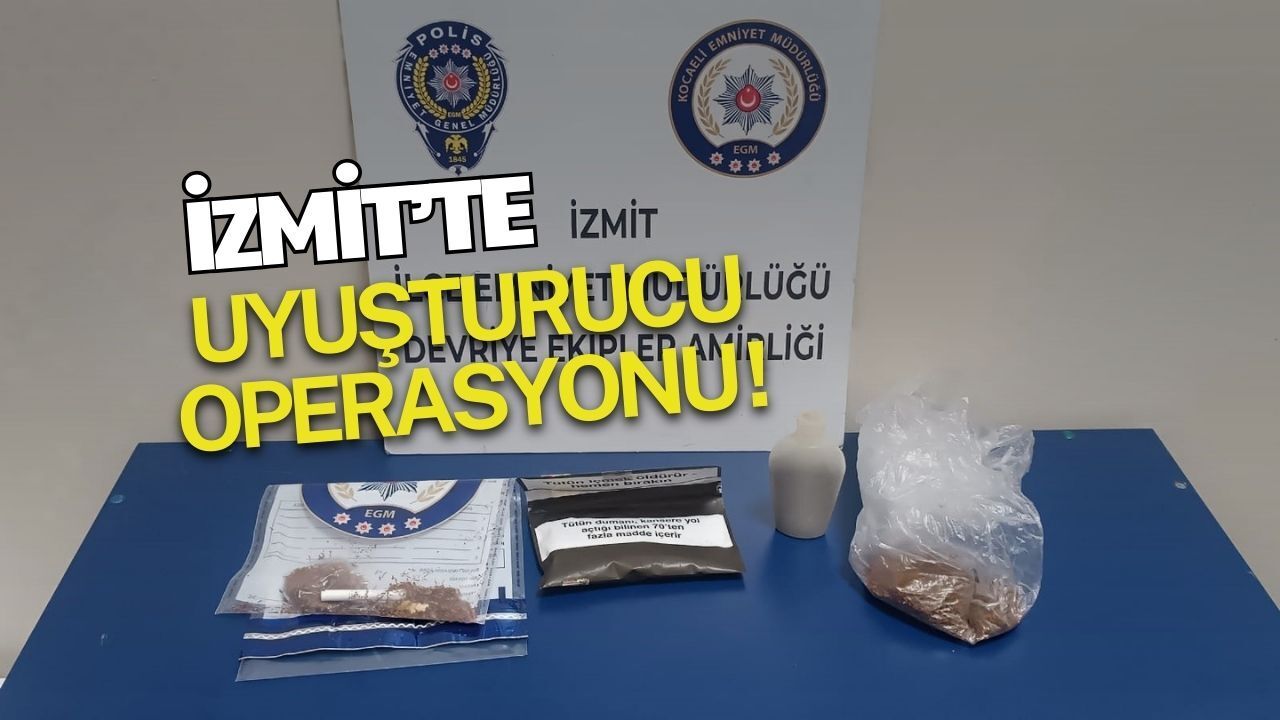 Kocaeli'de gözlerden kaçmadı: Üstünden yasaklı madde çıkan kişi yakalandı