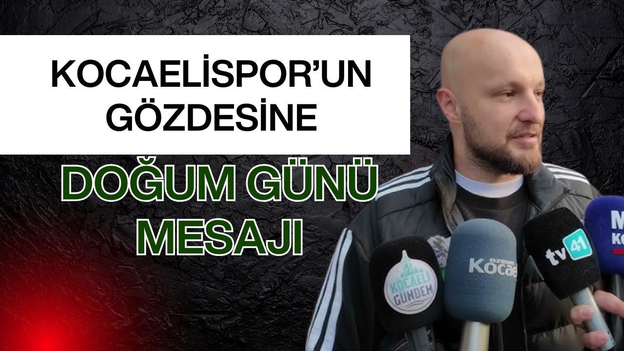 Kocaelispor’dan Kaptanına Doğum Günü Jesti: "Mutlu Yıllar Gökhan Değirmenci"