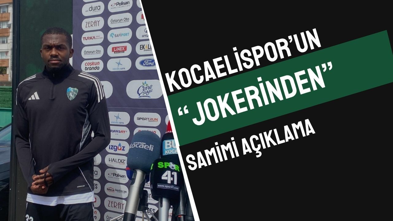 Kocaelispor’un "Joker"i Dijksteel: "Selçuk İnan Nerede Görev Verirse Oradayım"
