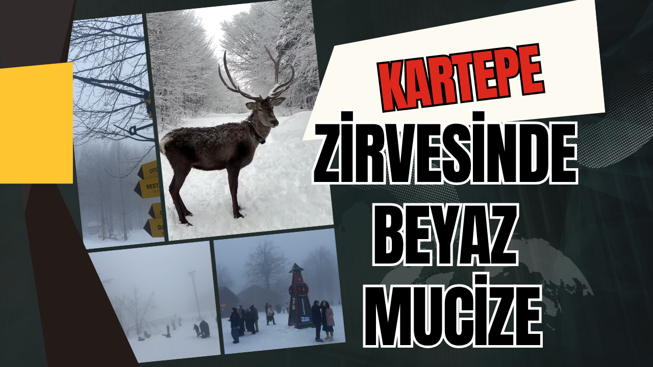 Kartepe'nin Zirvesinde Beyaz Mucize: Bayram Tatili Kar Keyfine Dönüştü