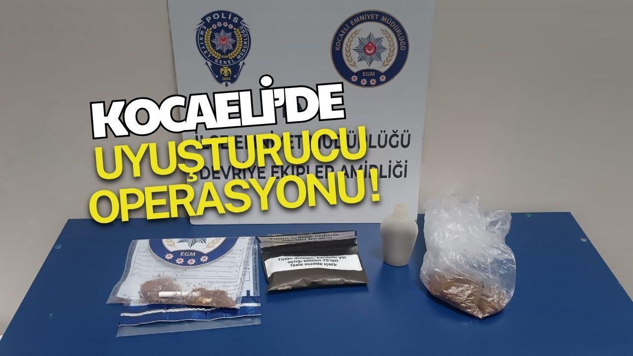 Kocaeli’de operasyon: Şüpheli kişinin üzerinde 48 gram uyuşturucu bulundu