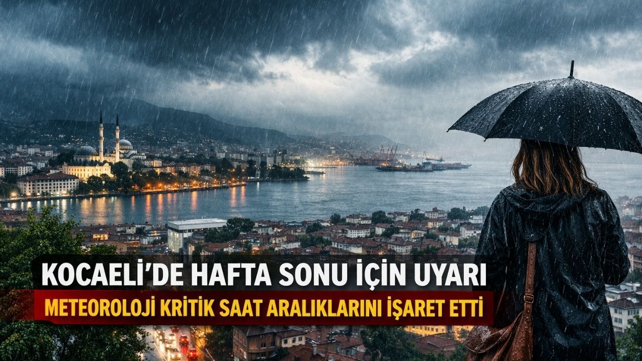 Kocaeli'de Bugün hava Nasıl Olacak? Dışarı Şemsiyesiz Çıkan Yandı