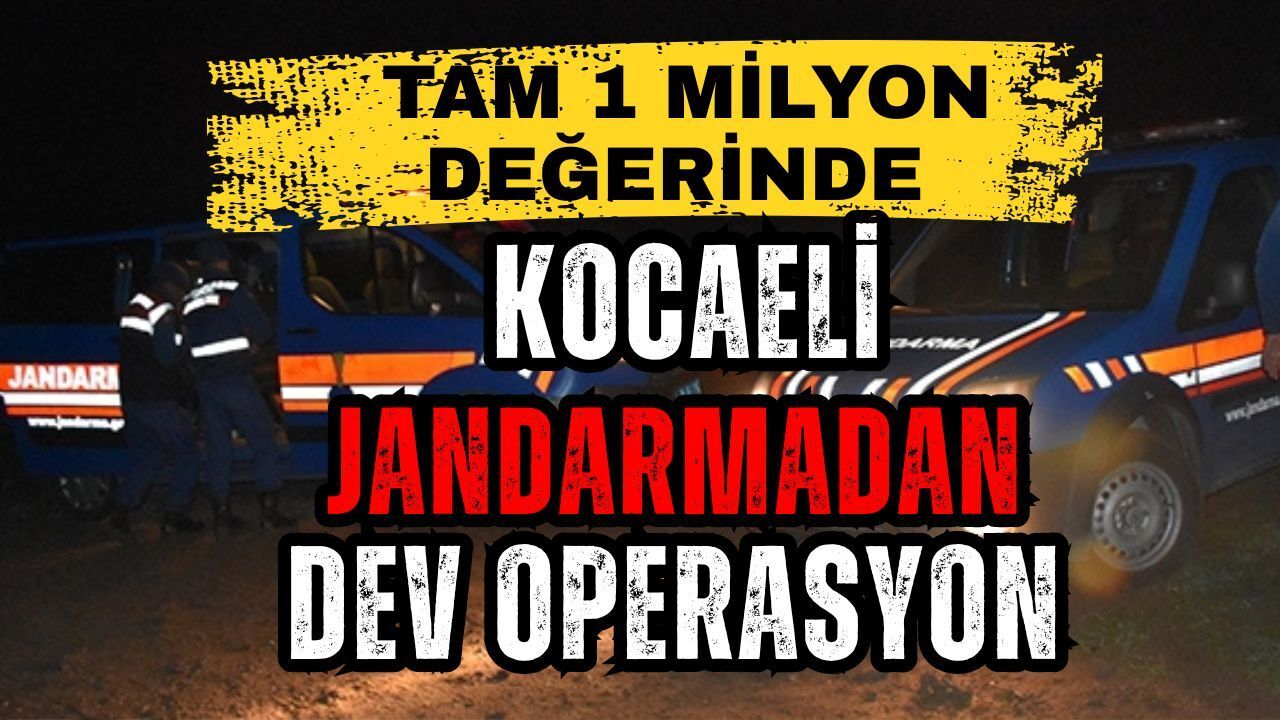 Kocaeli Jandarma’dan 1 Milyon TL’lik Kaçakçılık Operasyonu: Körfez’de Şok Baskın