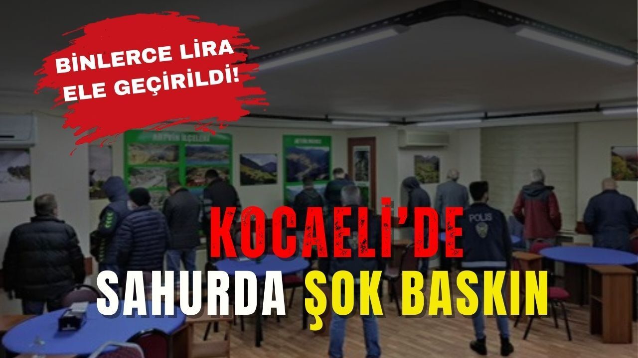 Ramazan’da Tombala Keyfi Yarıda Kaldı: Kartepe'de Kumarbazlar Ceza Makinesine Takıldı