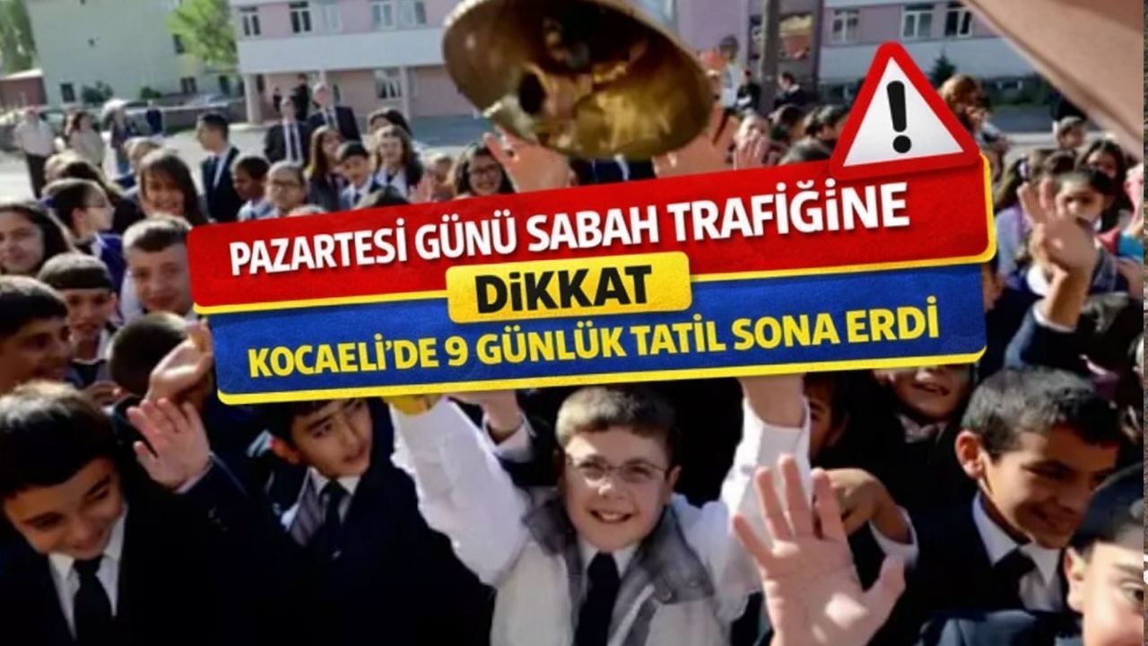 Kocaeli’de Okullar Açılıyor: Pazartesi Günü Trafik Yoğunluğuna Dikkat