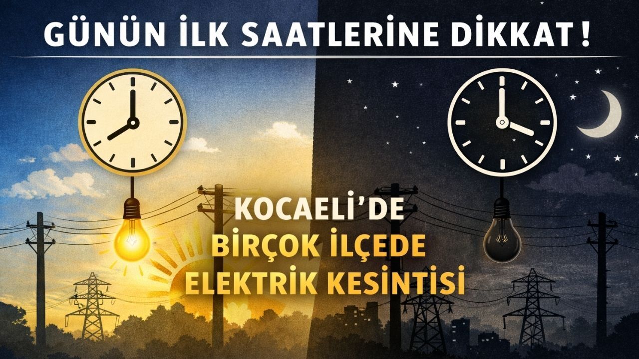 Kocaeli’de Birçok İlçede Sabah Elektrik Kesintisi Uygulanacak