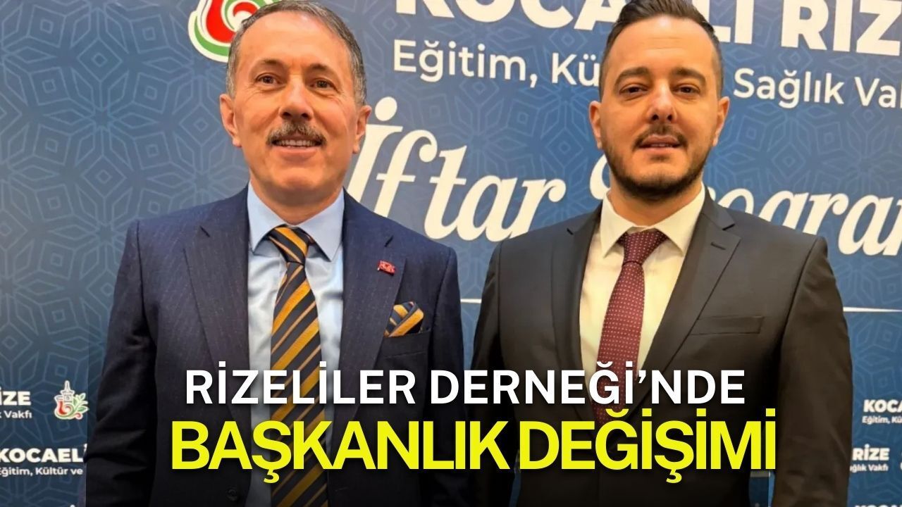 Kocaeli Rizeliler Derneği’nde Başkanlık Değişimi: Nuri Sancak Göreve Başladı