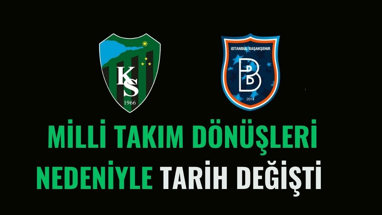 Kocaelispor Başakşehir Maçı Milli Takım Dönüşlerinden Dolayı Pazartesi Günü Oynanacak