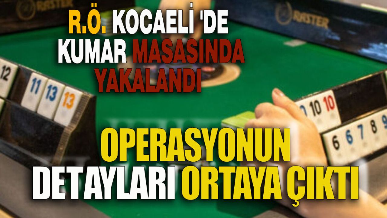 İzmit’teki Kumar Baskınında R.Ö. Yakalandı