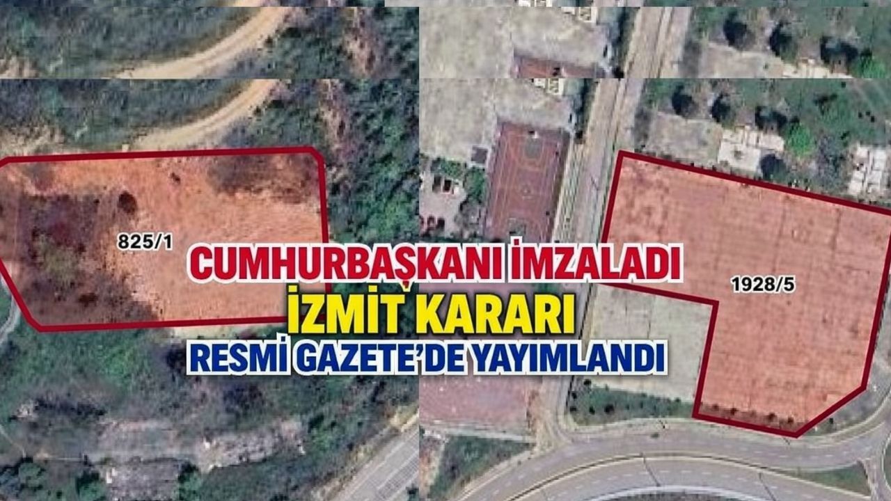İzmit kararı Resmi Gazete'de: Cumhurbaşkanı Erdoğan imzaladı