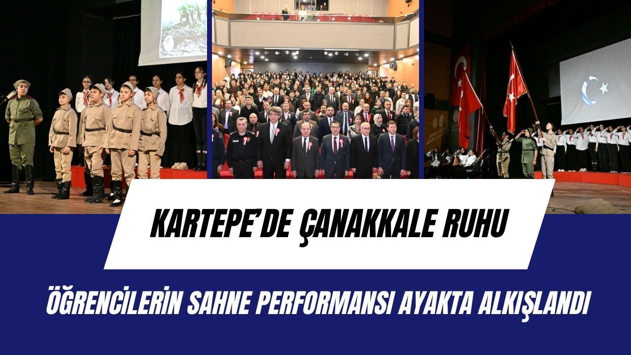 Kartepe’de Çanakkale Ruhu: Öğrencilerin Sahne Performansı Ayakta Alkışlandı!