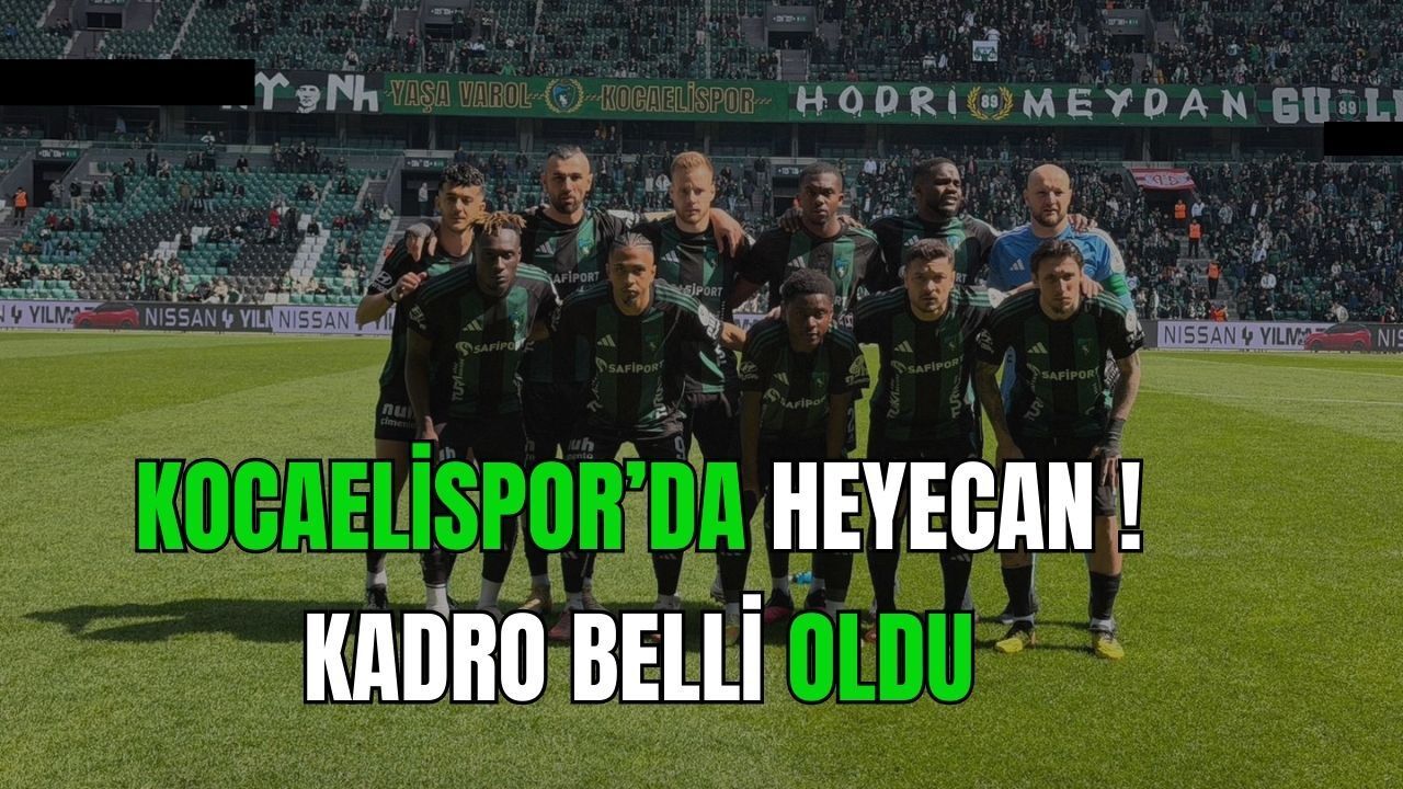 Taraftarlar merak ediyor: Kocaelispor-Alanyaspor maçının olası kadrosu