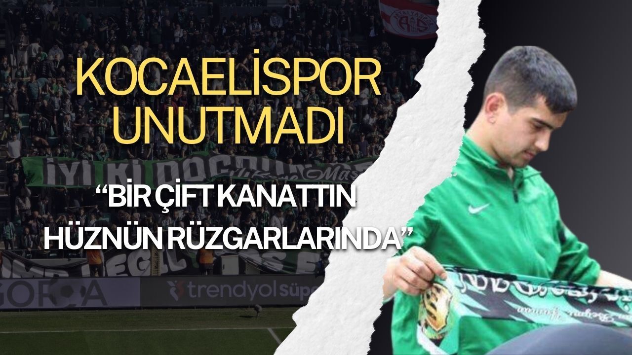 Tribünlerin hafızasında: Kocaelispor Serhat Boz’u andı ve unutmadı