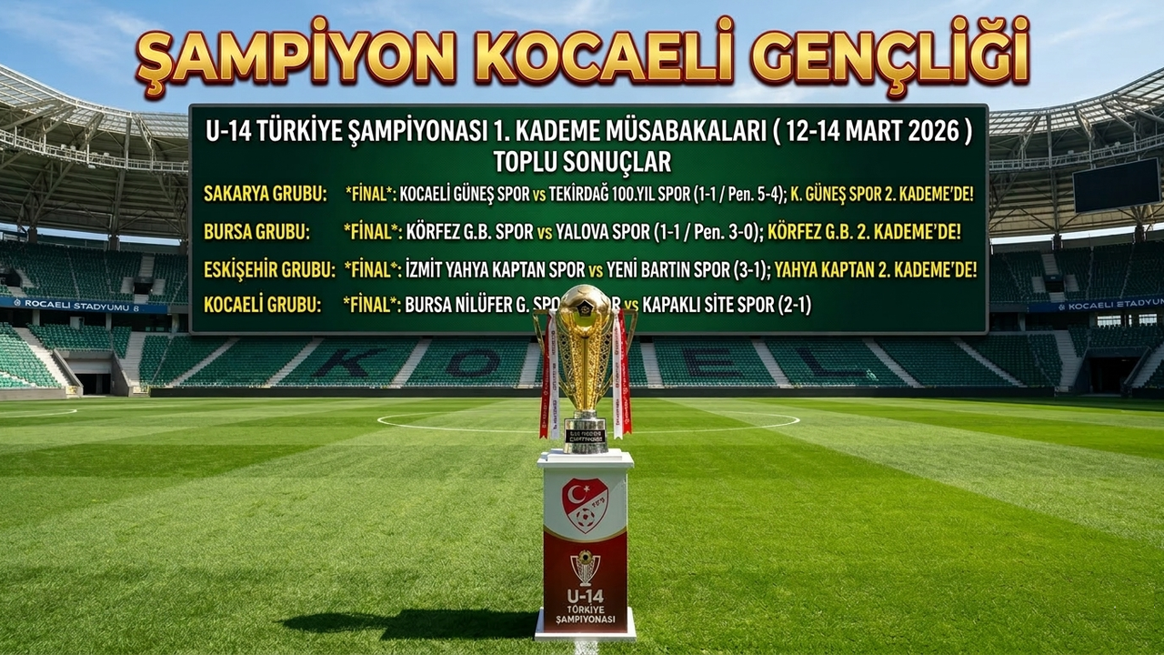 Genç Yetenekler Sahada: Kocaeli U-14 Takımı Gururlandırdı