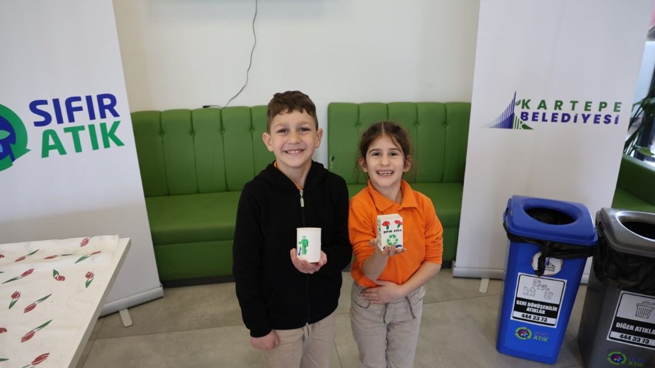Kartepe’de Sıfır Atık Seferberliği: Minik Öğrenciler Geri Dönüşüm İçin Boyadı!