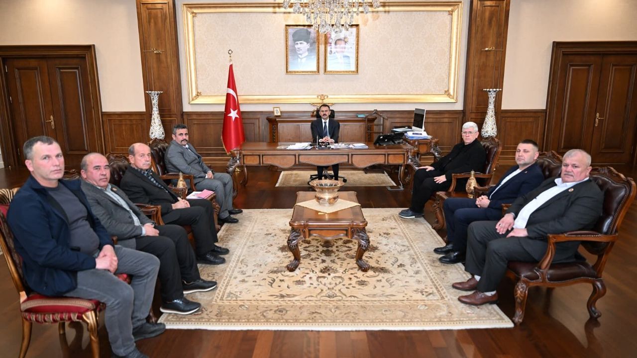 Avcılar ve Atıcılar Derneği Kocaeli İl Temsilciliği ve Kandıra Mahalle Muhtarlarından Vali Aktaş’a Ziyaret