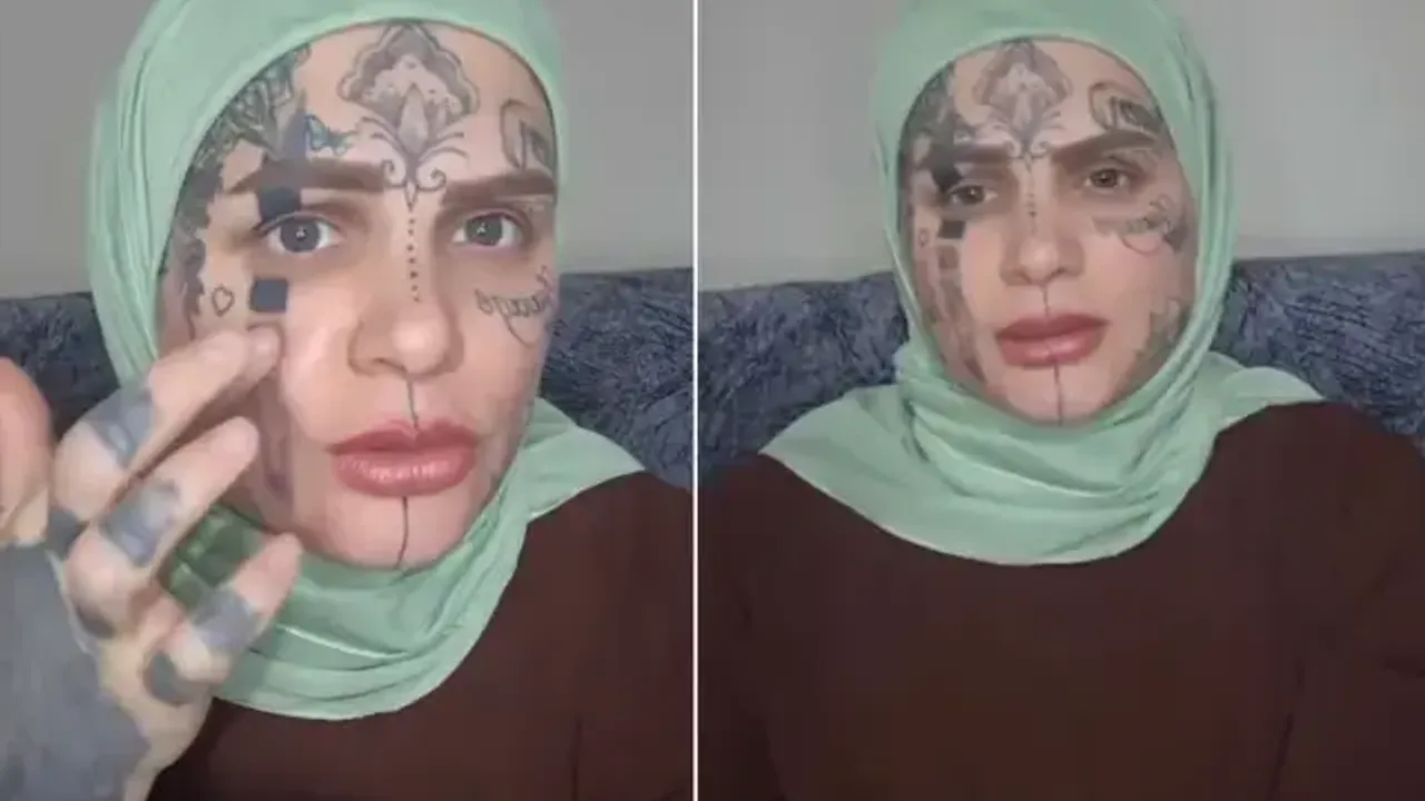 Yüzündeki Dövmelerle Gündem Olan Nazan, Yeni İşine Başladı