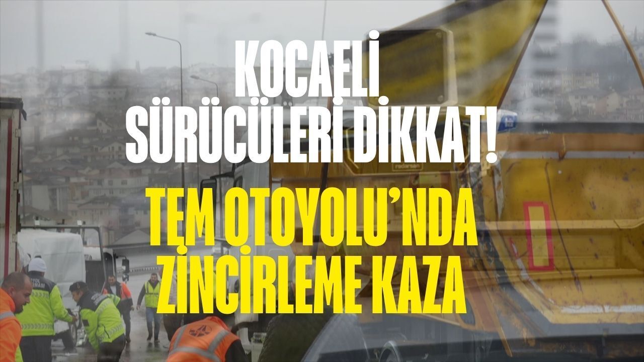 TEM Otoyolu’nda Zincirleme Dehşet: 6 Araç Çarpıştı, Yollar Su Şişeleriyle Doldu!