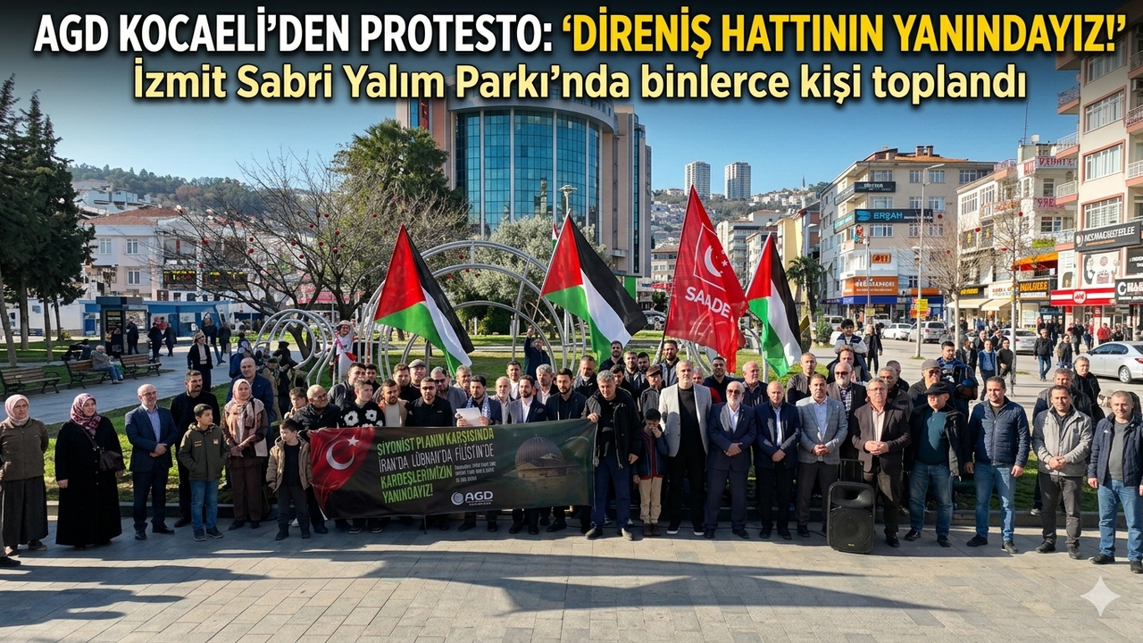 AGD Kocaeli’den İzmit’te Dev Protesto: "Direniş Hattının Yanındayız!"
