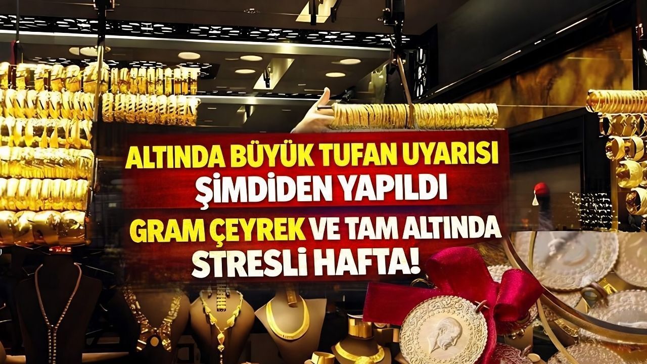 Gram Altında Düşüşe Rağmen Dört Haneli Rakamlar Tarih Oluyor: Altında Büyük Tufan Uyarısı