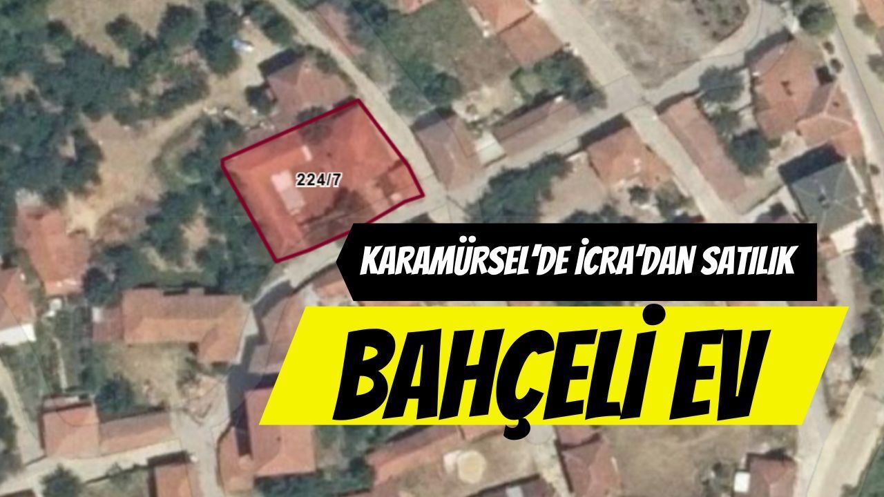 Karamürsel Kızderbent'te İcradan Satılık Bahçeli Ev: 638 m² Alan Üzerinde