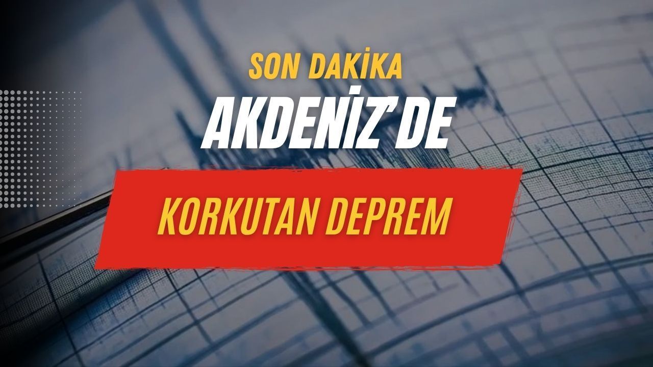 Son Dakika: Girit Adası'nda Deprem!