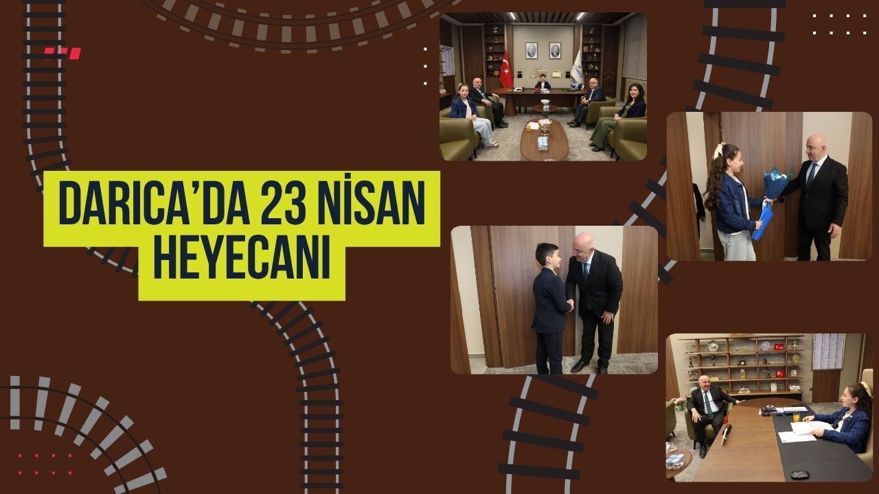 Darıca’da 23 Nisan Heyecanı: Muzaffer Bıyık Makamını Kardelen ve Ömer’e Devretti