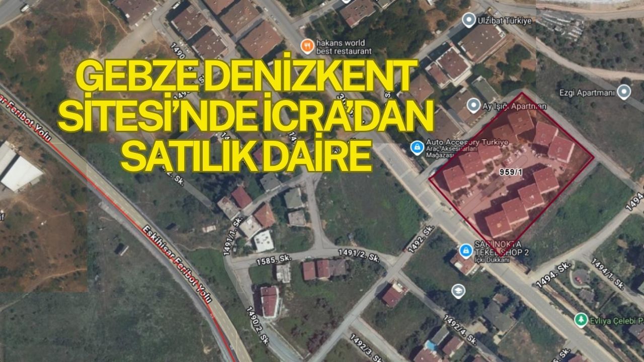 Gebze Deniz Kent Sitesi’nde İcradan Satılık Daire: 3 Milyon TL’ye 3+1 Fırsatı