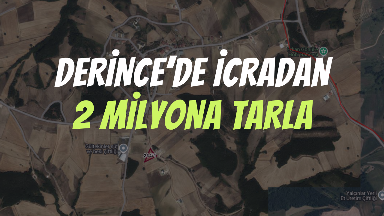 Derince'de 2 Milyona İcradan Tarla