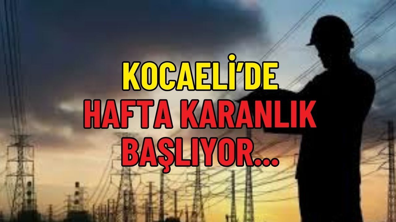 Kocaeli’de Pazartesi Mesaisi Karanlık Geçebilir! İşte 20 Nisan Kesinti Listesi