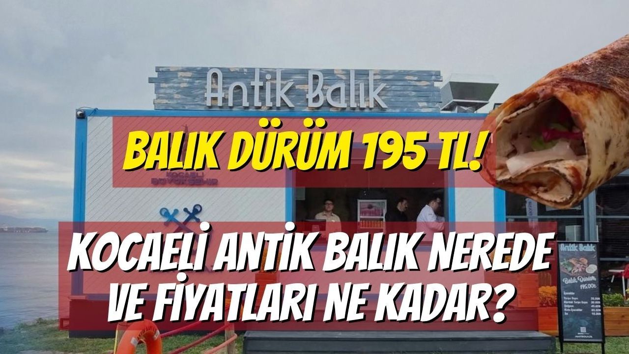 Balık Dürüm 195 TL! Kocaeli Antik Balık Nerede ve Fiyatları Ne Kadar?