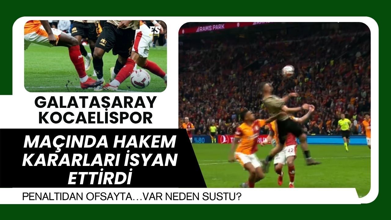 Jakobs Serdar Dursun'u İtti mi? Torreira Çelme mi Taktı? Galatasaray-Kocaelispor Maçında Hakem Kararları İsyan Ettirdi