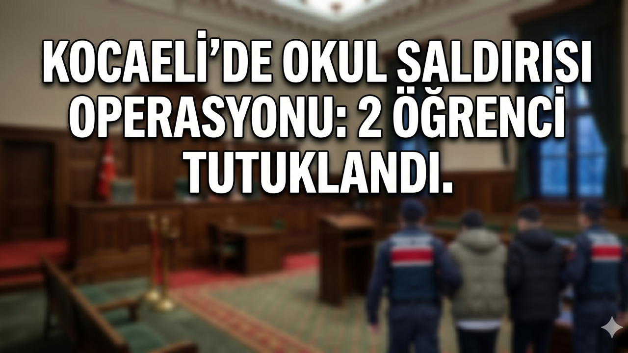 Kocaeli’de okul saldırısı operasyonu: 2 öğrenci tutuklandı