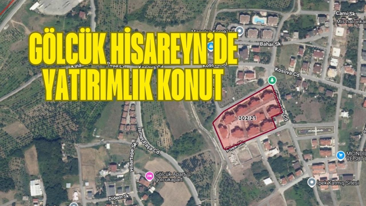 Gölcük Hisareyn’de Yatırımlık Konut: 100 m² Daire İcra Yoluyla Satışta