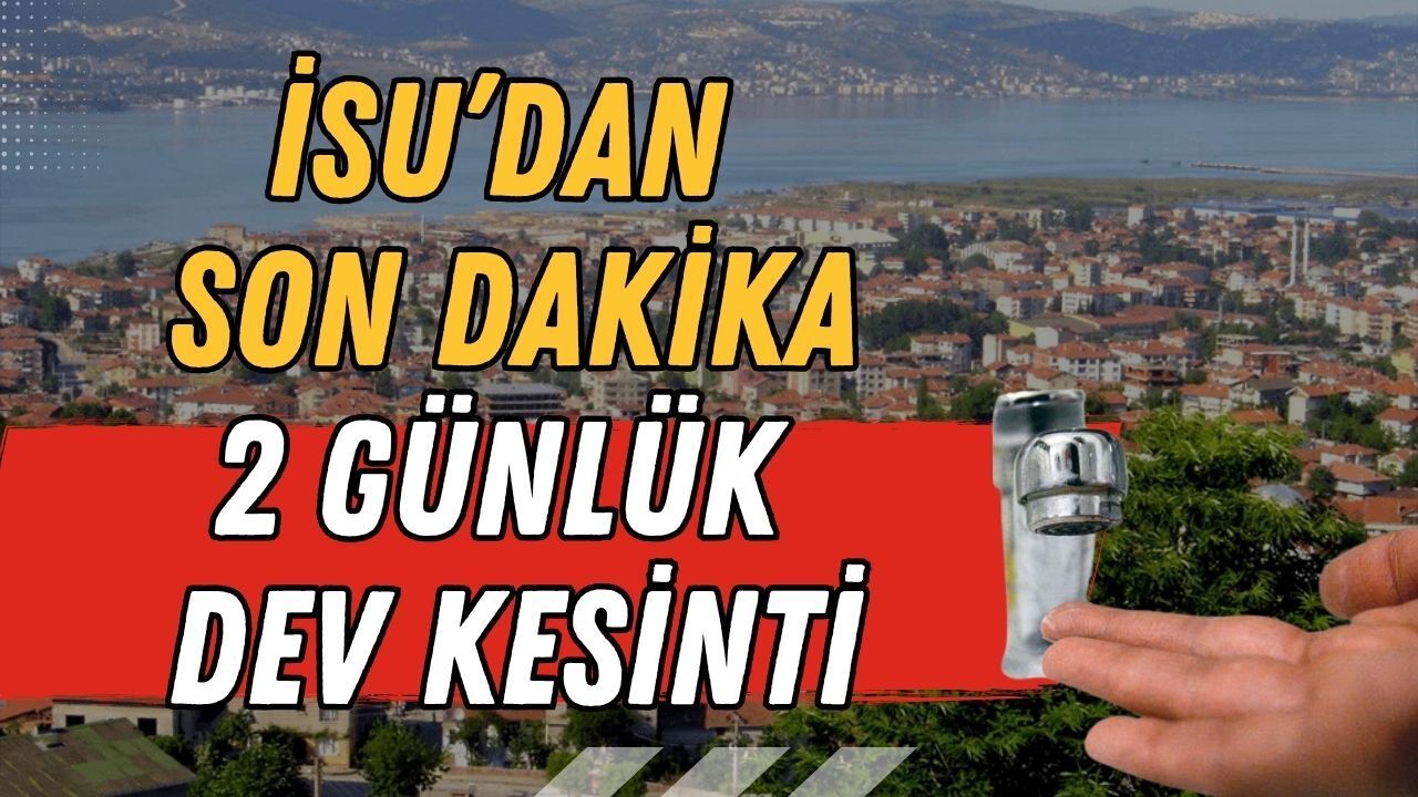 Gölcük İhsaniye'de Dev Su Kesintisi: 2 Gün Susuz Mu Kalacak?