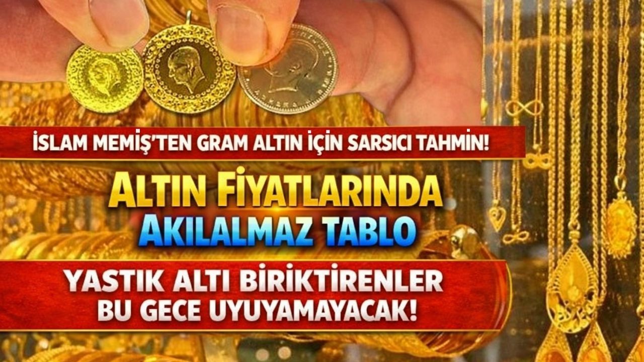 Kocaeli Kuyumcular Derneği'nde Gram, Çeyrek Tam Altın Ne Kadar? İslam Memiş’ten Cüzdan Patlatan Tahmin