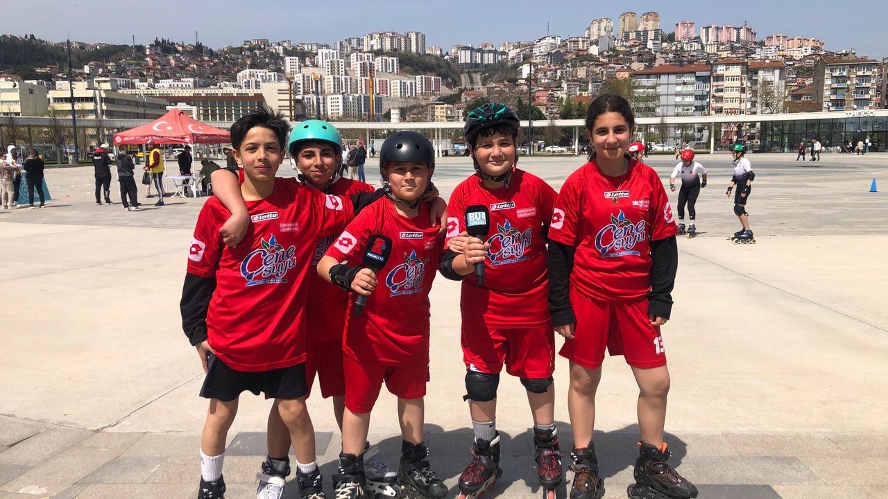 İzmit'te Tekerlekli Sürat Pateni Rüzgarı