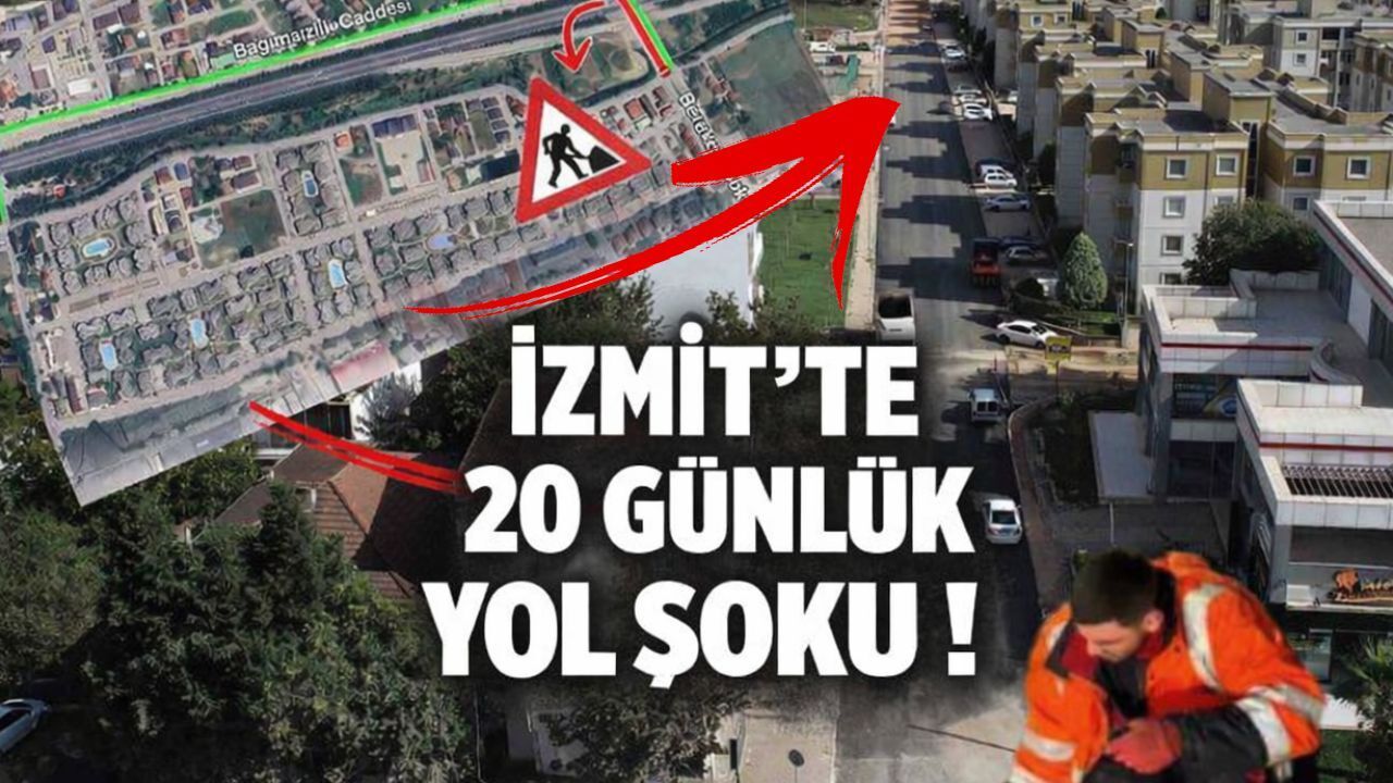 İzmit’te Trafik Planı Değişti: Cadde 20 Gün Ulaşıma Kapalı