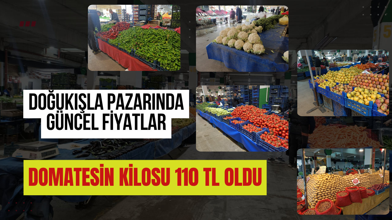 İzmit Doğukışla Pazarında Domatesin Kilosu 110 TL Oldu: İşte Pazar Fiyatları