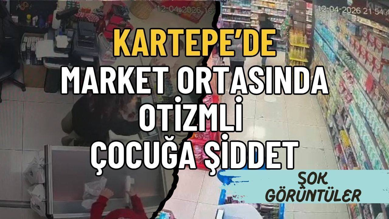 Kartepe’de İnsanlık Dışı Görüntüler! Market Ortasında Çocuğa Acımasız Şiddet