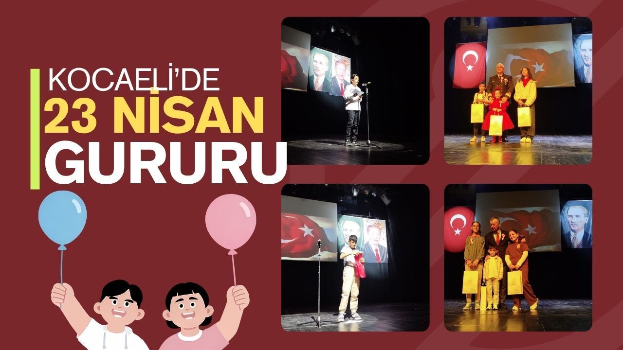 Kocaeli’de 23 Nisan Gururu: Başarılı Öğrenciler Ödüllerine Kavuştu