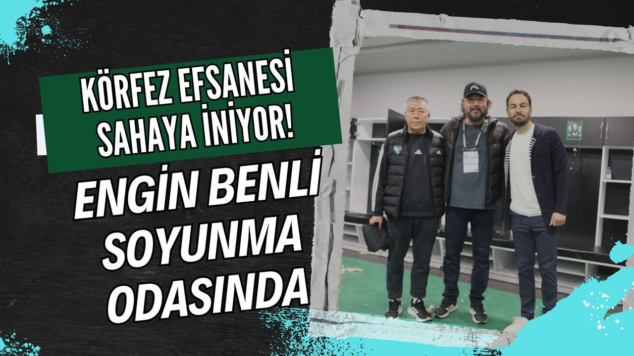 Körfez'in Efsanesi Sahneye İniyor: Engin Benli Kocaelispor Soyunma Odasında