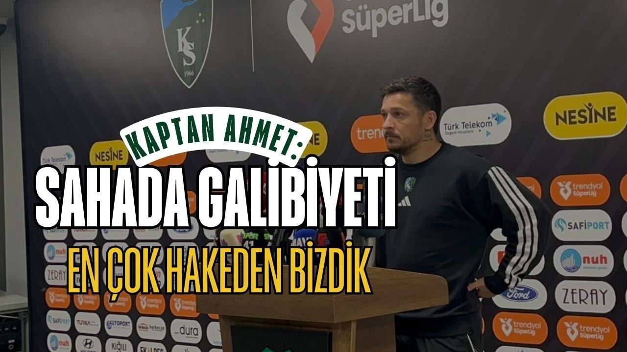 Kaptan Ahmet Oğuz’dan Maç Sonu Özeti: Sahada Galibiyeti Hak Eden Bizdik!