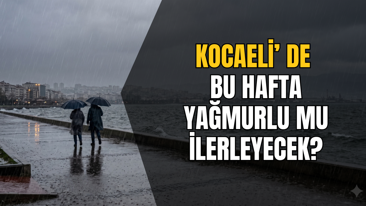 Kocaeli’de Çarşamba Mesaisi Yağmurla Başladı!